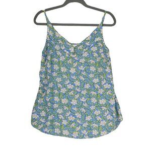 Cabi Tank Top Blouse Women Size L Floral Cottonwood Spaghetti Strap Style‎ #5214